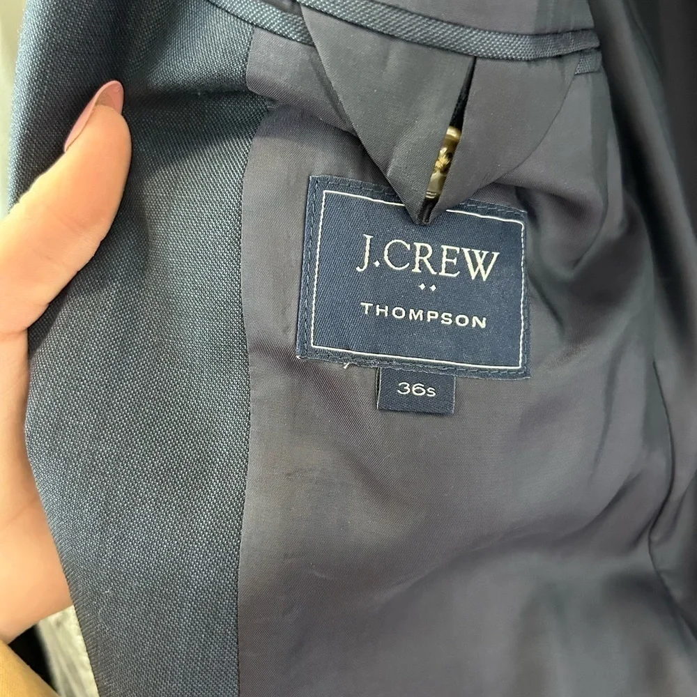 J.Crew Thompson suit jacket navy 36S